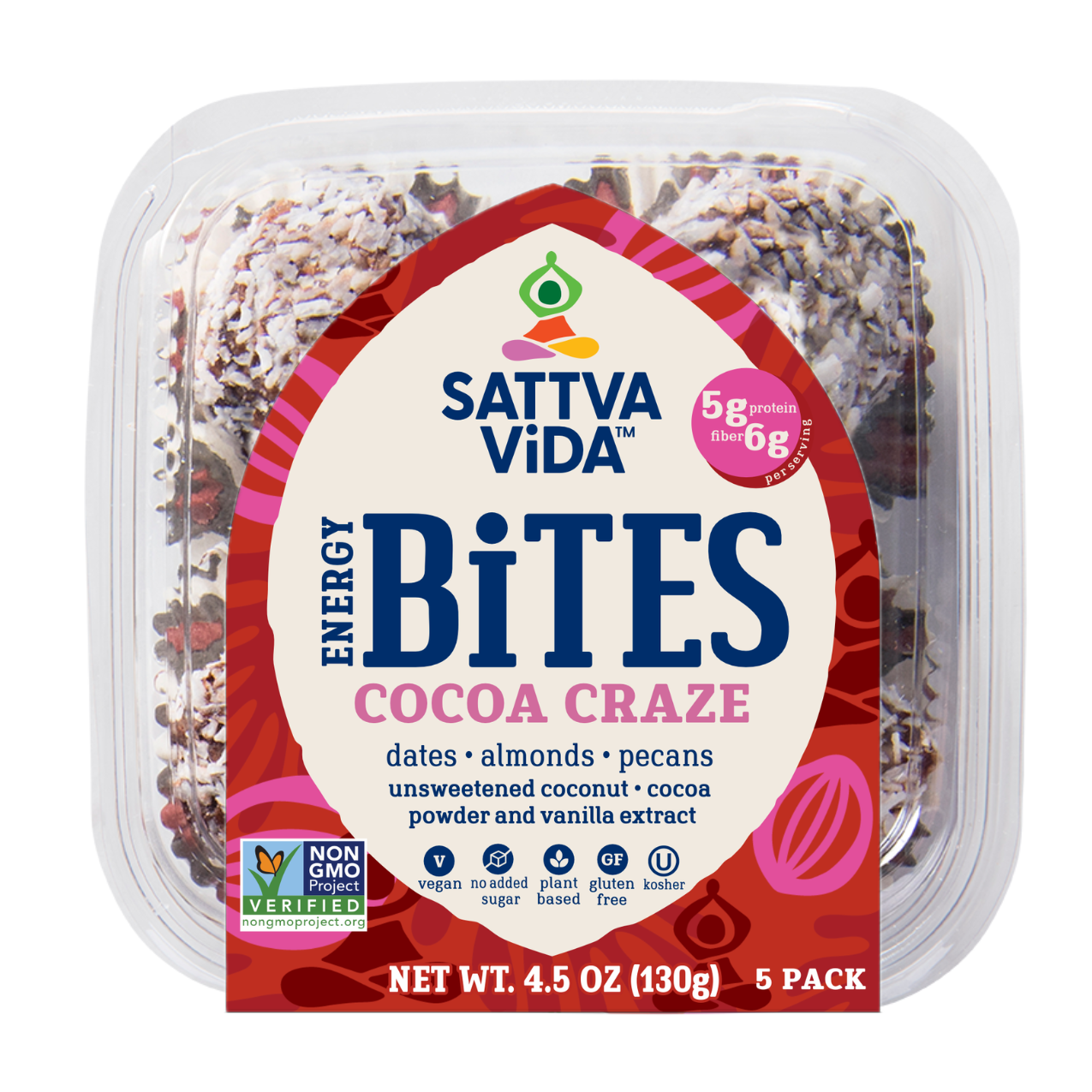 Cocoa Craze Energy Bites, 5pack – Sattva Vida